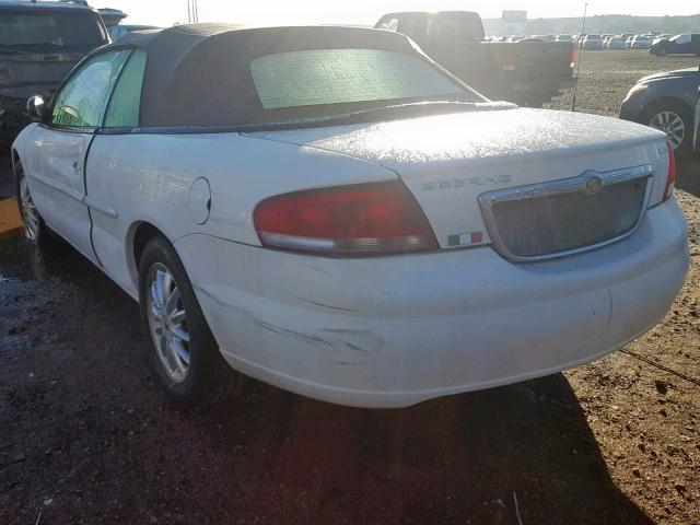 1C3EL55T03N594808 - 2003 CHRYSLER SEBRING LX WHITE photo 3