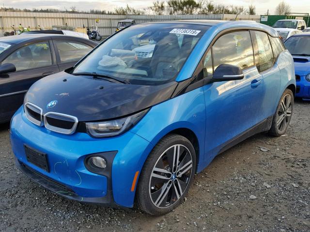 WBY1Z8C59HV889796 - 2017 BMW I3 REX BLUE photo 2