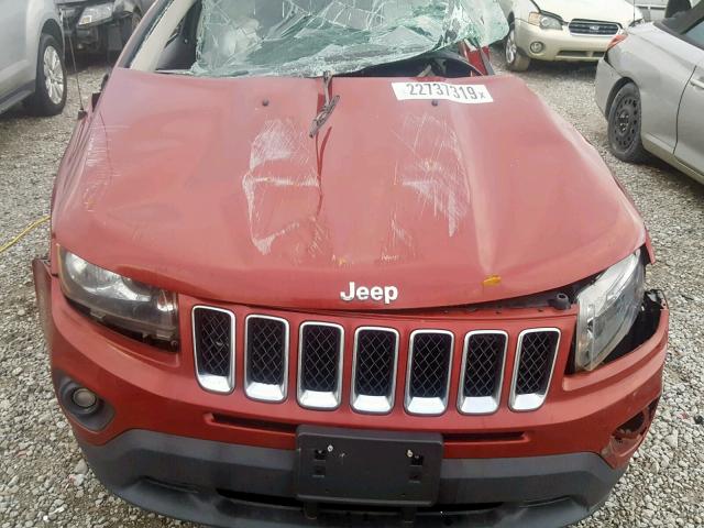 1C4NJDBBXGD782321 - 2016 JEEP COMPASS SP 栗色 照片 7