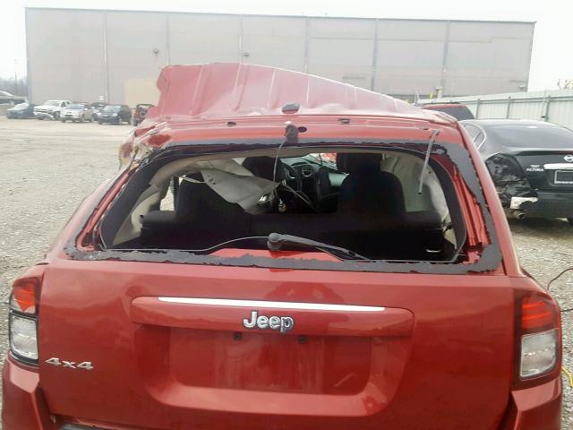 1C4NJDBBXGD782321 - 2016 JEEP COMPASS SP 栗色 照片 9