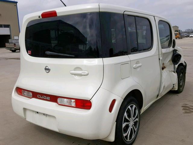 JN8AZ28R09T130174 - 2009 NISSAN CUBE BASE WHITE photo 4