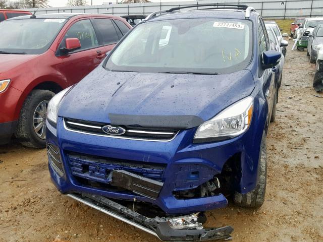 1FMCU9J95GUA37286 - 2016 FORD ESCAPE TIT BLUE photo 9