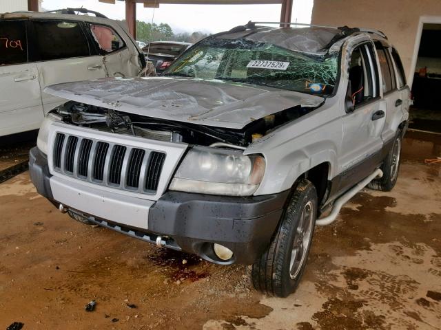 1J4GX48S14C159955 - 2004 JEEP GRAND CHER SILVER photo 2