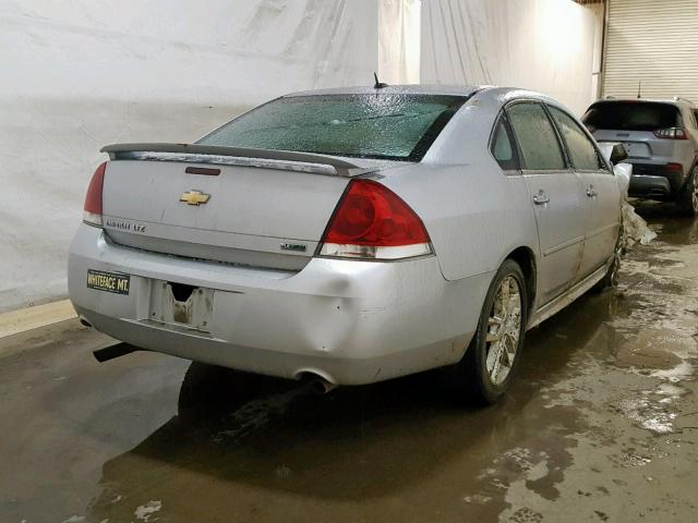 2G1WC5E33D1263300 - 2013 CHEVROLET IMPALA LTZ SILVER photo 4