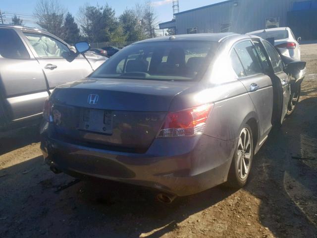 1HGCP36808A078261 - 2008 HONDA ACCORD EXL GRAY photo 4