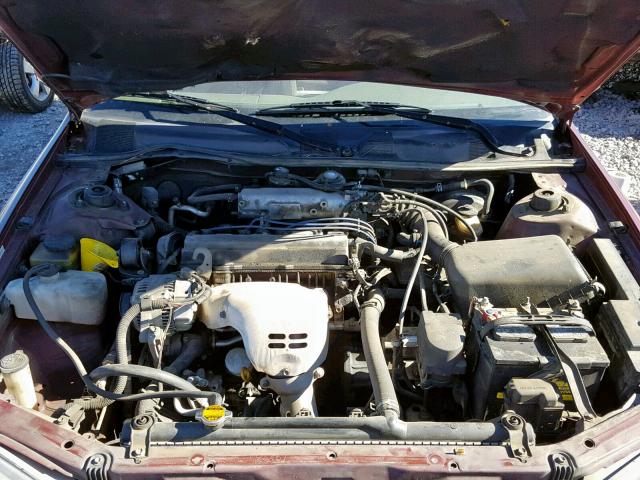 JT2BG22K2X0301919 - 1999 TOYOTA CAMRY LE RED photo 7