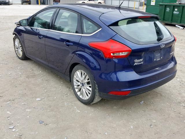 1FADP3N24GL235458 - 2016 FORD FOCUS TITA BLUE photo 3