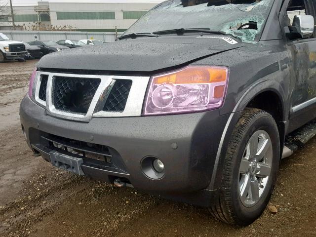 5N1AA0NE5CN611411 - 2012 NISSAN ARMADA SV GRAY photo 10