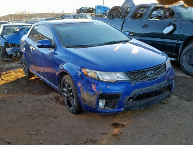 KNAFW6A37A5302701 - 2010 KIA FORTE SX BLUE photo 1