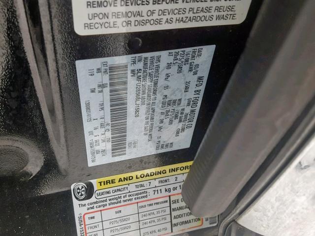 5LMFU28568LJ15828 - 2008 LINCOLN NAVIGATOR 黑色 照片 10