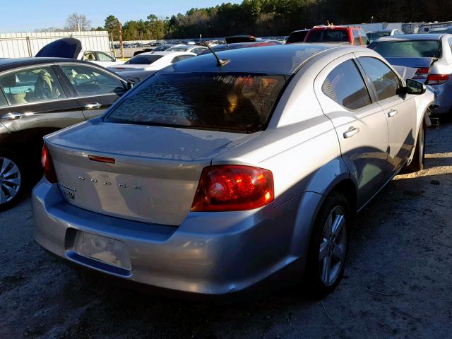 1C3CDZABXDN658055 - 2013 DODGE AVENGER SE SILVER photo 4