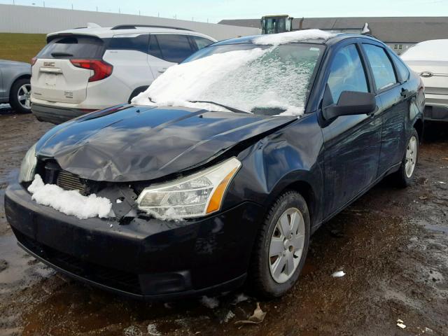 1FAHP34NX8W217480 - 2008 FORD FOCUS S/SE BLACK photo 2