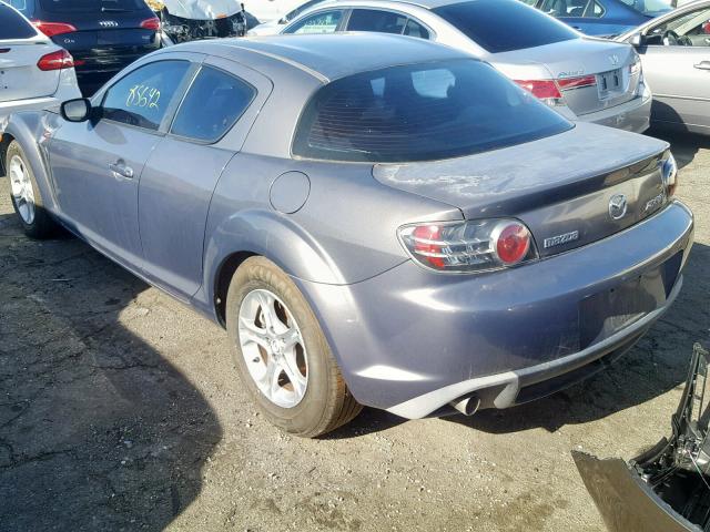 JM1FE173470208992 - 2007 MAZDA RX8 GRAY photo 3