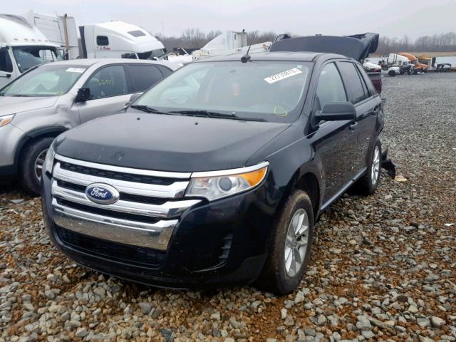 2FMDK3GC7EBA86261 - 2014 FORD EDGE SE BLACK photo 2