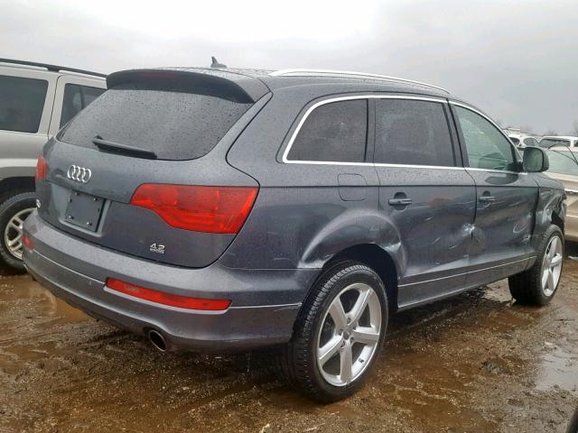 WA1EV74L97D041633 - 2007 AUDI Q7 4.2 QUA GRAY photo 4