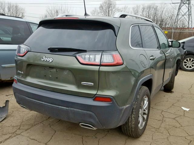 1C4PJMLX8KD157413 - 2019 JEEP CHEROKEE L GREEN photo 4