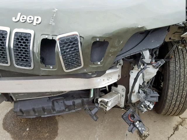 1C4PJMLX8KD157413 - 2019 JEEP CHEROKEE L GREEN photo 9