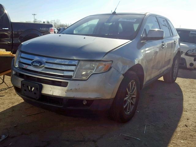 2FMDK38C68BB40846 - 2008 FORD EDGE SEL SILVER photo 2