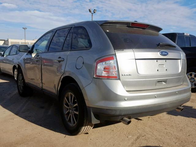 2FMDK38C68BB40846 - 2008 FORD EDGE SEL SILVER photo 3