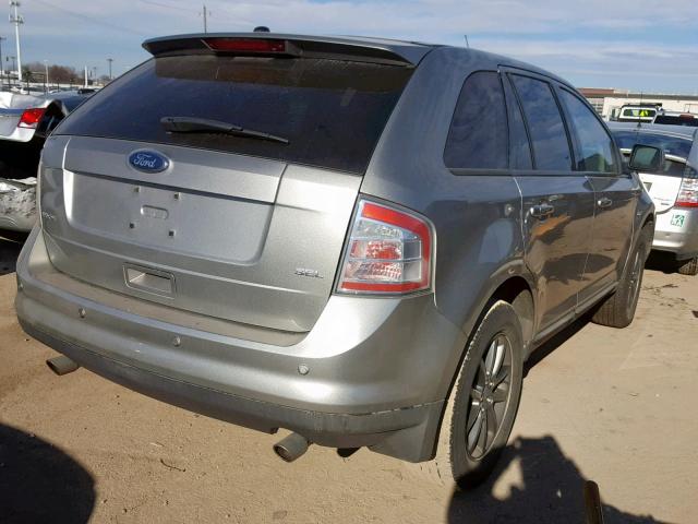 2FMDK38C68BB40846 - 2008 FORD EDGE SEL SILVER photo 4