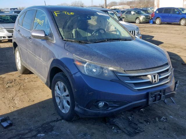 5J6RM4H52DL081908 - 2013 HONDA CR-V EX BLUE photo 1