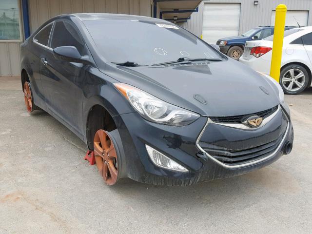 KMHDH6AE2DU004827 - 2013 HYUNDAI ELANTRA CO BLACK photo 1