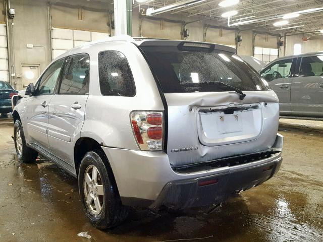 2CNDL63F066007070 - 2006 CHEVROLET EQUINOX LT SILVER photo 3