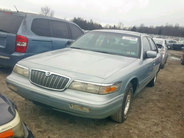 2MELM75W7TX640069 - 1996 MERCURY GRAND MARQ BLUE photo 2