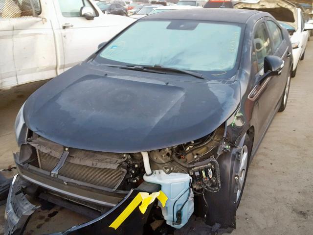 1G1RE6E46EU125083 - 2014 CHEVROLET VOLT BLACK photo 2