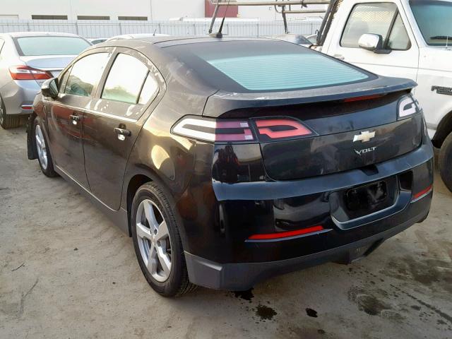 1G1RE6E46EU125083 - 2014 CHEVROLET VOLT BLACK photo 3