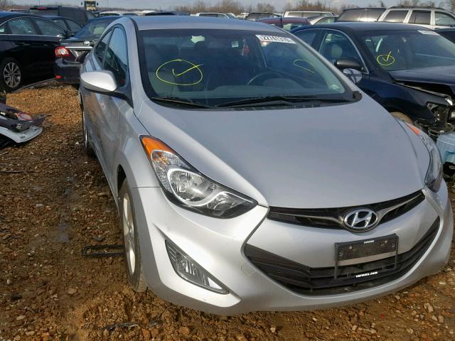 KMHDH6AEXDU007085 - 2013 HYUNDAI ELANTRA CO SILVER photo 1