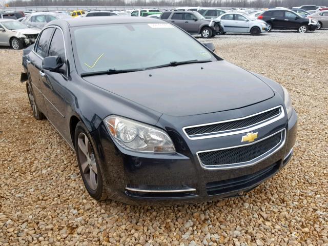 1G1ZC5E00CF144260 - 2012 CHEVROLET MALIBU 1LT BLACK photo 1