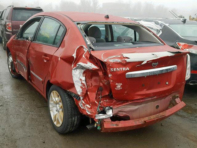 3N1AB6AP0BL644393 - 2011 NISSAN SENTRA 2.0 RED photo 3