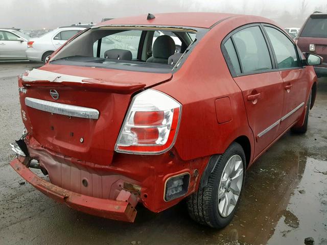 3N1AB6AP0BL644393 - 2011 NISSAN SENTRA 2.0 RED photo 4