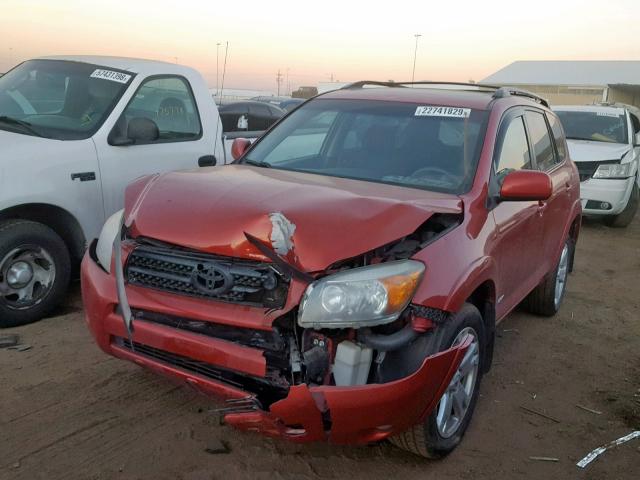 JTMBD32V675079419 - 2007 TOYOTA RAV4 SPORT RED photo 2