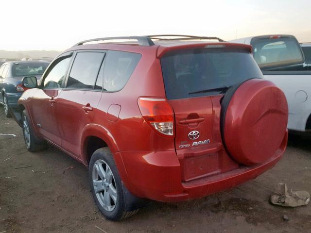 JTMBD32V675079419 - 2007 TOYOTA RAV4 SPORT RED photo 3