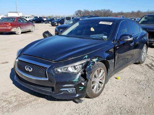 JN1BV7APXFM332028 - 2015 INFINITI Q50 BASE BLACK photo 2