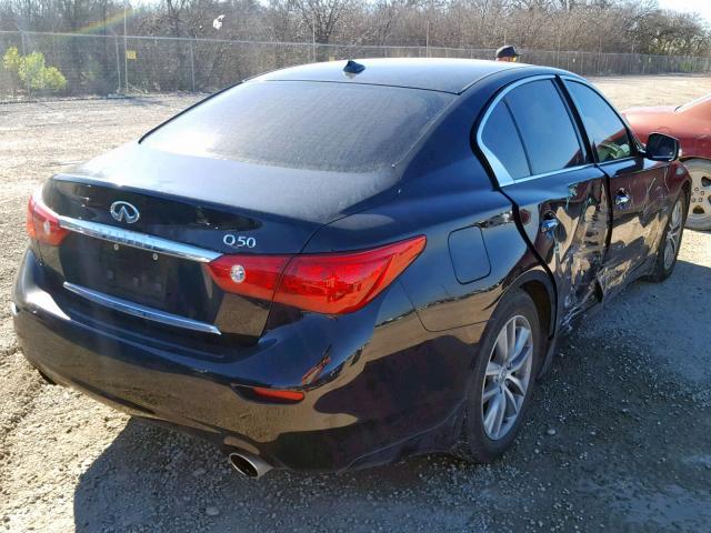 JN1BV7APXFM332028 - 2015 INFINITI Q50 BASE BLACK photo 4