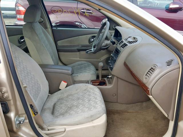 1G1ZT52815F298408 - 2005 CHEVROLET MALIBU LS 金色 照片 5