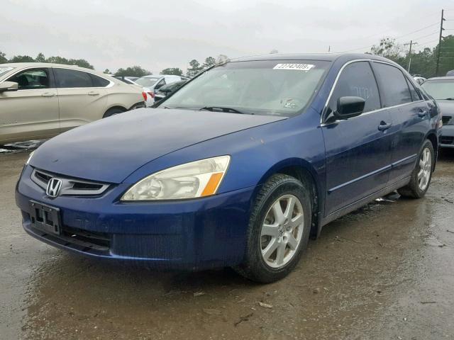 1HGCM66575A066409 - 2005 HONDA ACCORD EX BLUE photo 2