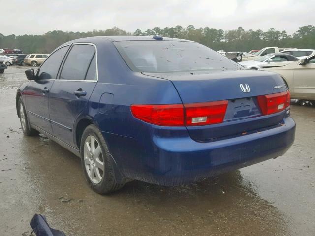 1HGCM66575A066409 - 2005 HONDA ACCORD EX BLUE photo 3