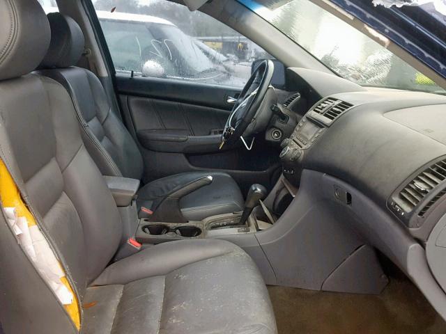 1HGCM66575A066409 - 2005 HONDA ACCORD EX BLUE photo 5