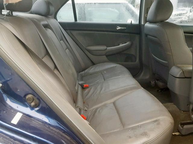 1HGCM66575A066409 - 2005 HONDA ACCORD EX BLUE photo 6