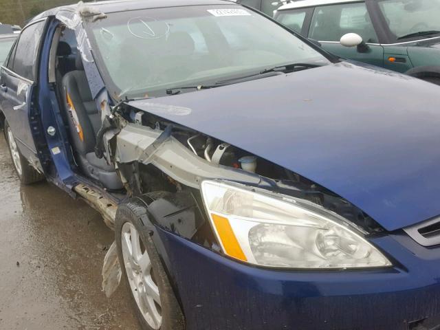 1HGCM66575A066409 - 2005 HONDA ACCORD EX BLUE photo 9