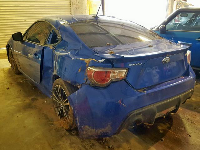 JF1ZCAC11E9601516 - 2014 SUBARU BRZ 2.0 LI ლურჯი ფოტო 3