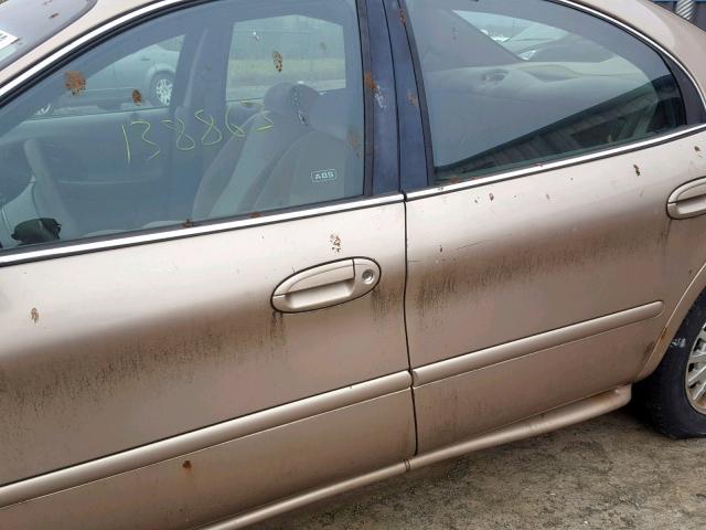 1MEFM50U0XA651419 - 1999 MERCURY SABLE GS BEIGE photo 9