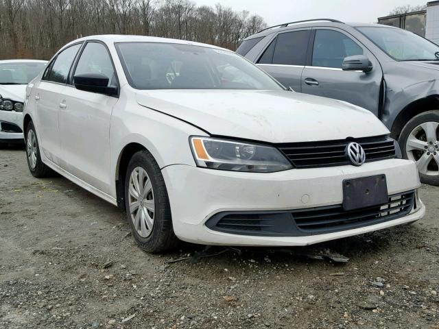 3VW2K7AJ8DM412296 - 2013 VOLKSWAGEN JETTA BASE WHITE photo 1