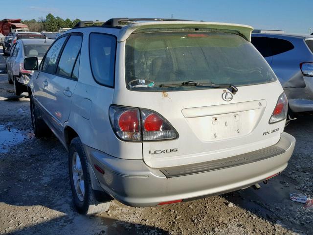 JTJGF10U210111296 - 2001 LEXUS RX 300 WHITE photo 3