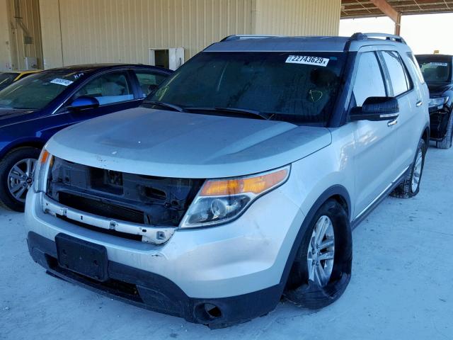 1FM5K7D89FGA70827 - 2015 FORD EXPLORER X SILVER photo 2