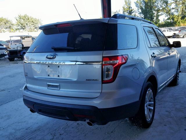 1FM5K7D89FGA70827 - 2015 FORD EXPLORER X SILVER photo 4